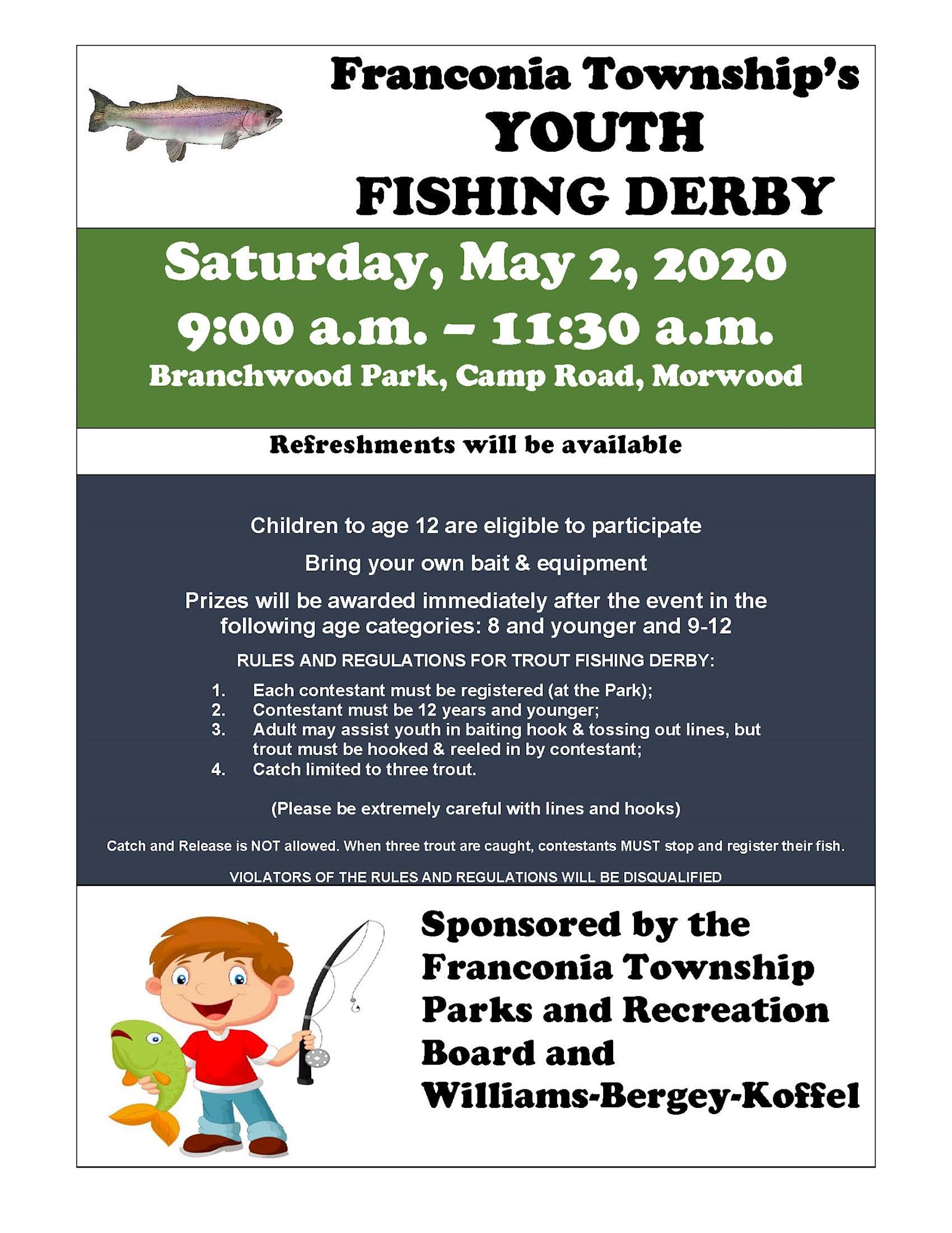 Youth Fishing Derby 2020 | Franconia Township